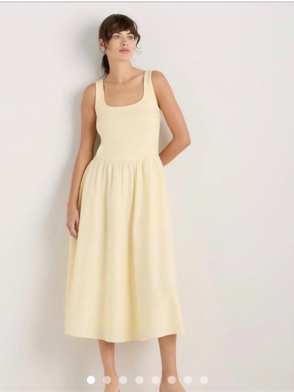 Quince butter yellow dress size M
